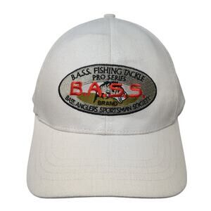 B.A.S.S. Fishing Pro Series Slideback Baseball Cap Beige One Size Embroidered